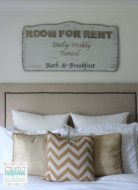 Vintage Room For Rent Sign Tutorial from Chic California