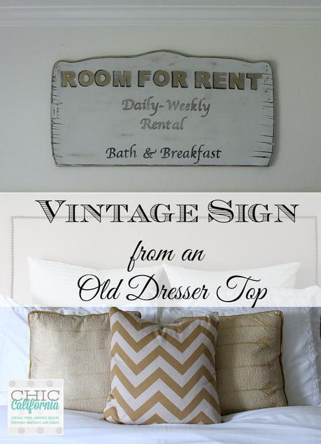 Vintage Sign Tutorial from Chic California