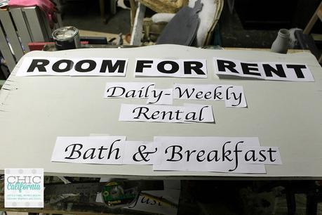 Room for rent sign