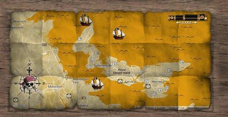 Canadian Pirate maps - custom Pirate map of PEI