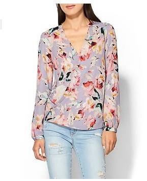 Eighty Sixtys Cross Front Floral Top-min