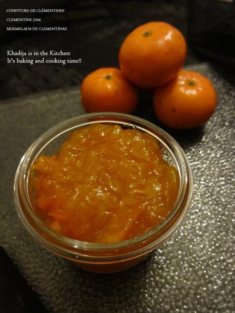 CONFITURE DE CLÉMENTINES / CLEMENTINE JAM / MERMELADA DE CLEMENTINAS