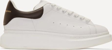 White Heights:  Alexander McQueen Leather Big Sole Sneakers
