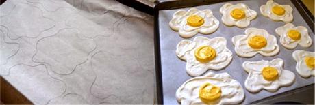 Fried Egg Meringue Cookies