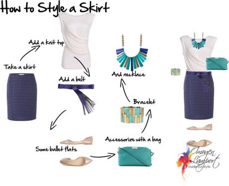 how to style a skirt