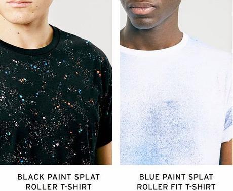 Topman says paint splatter t-shirts are a statement look in spring or any summer festival!