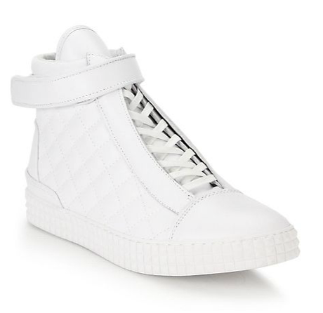 Tuft Stud:  Susudio Diamond Quilted Leather High-Top Sneakers