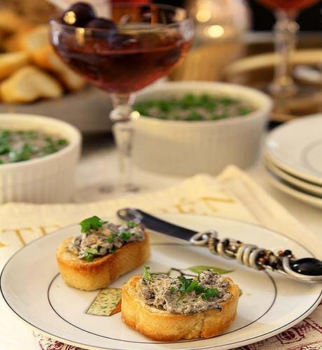 Mad Men Manhattan and Mushroom Pâté