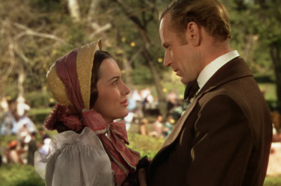 Melanie Hamilton (Olivia de Havilland) with Ashley Wilkes (Leslie Howard)