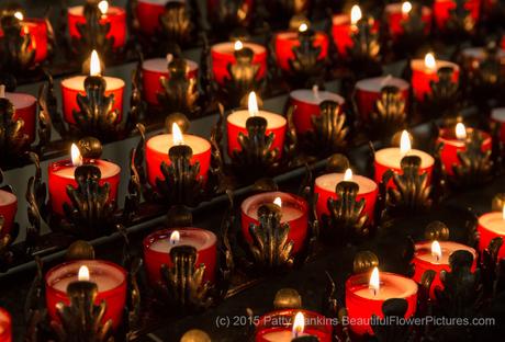 Candles at the Cathedral of St John the Baptist, Savannah, Georgia © 2015 Patty Hankins