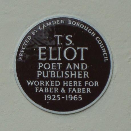 #London Plaque Tiddlywinks No.4: T.S Eliot