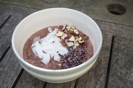 Chocolate, Hazelnut & Coconut Porridge
