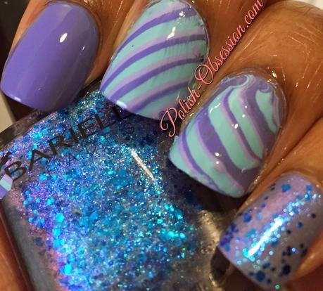 Blue Dry Water Marble