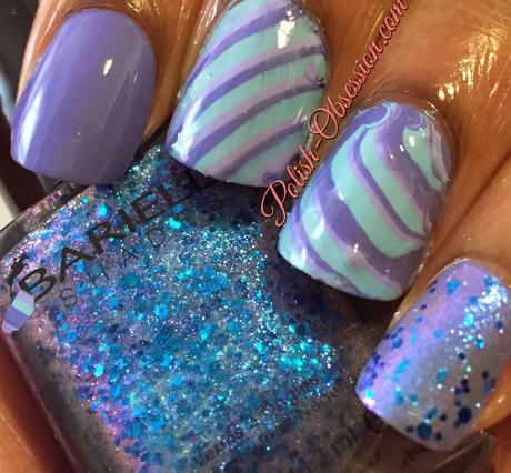 Blue Dry Water Marble