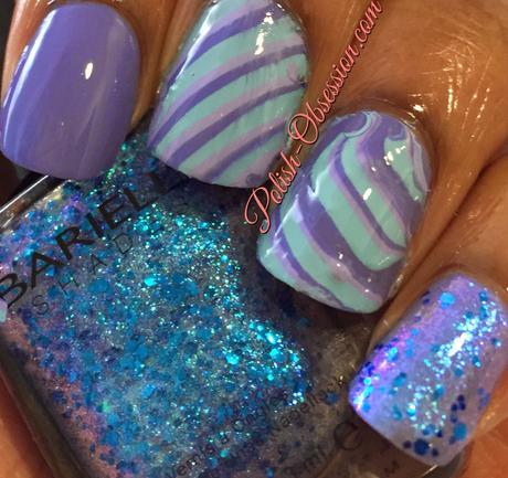Blue Dry Water Marble