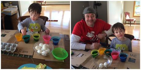 coloring eggs