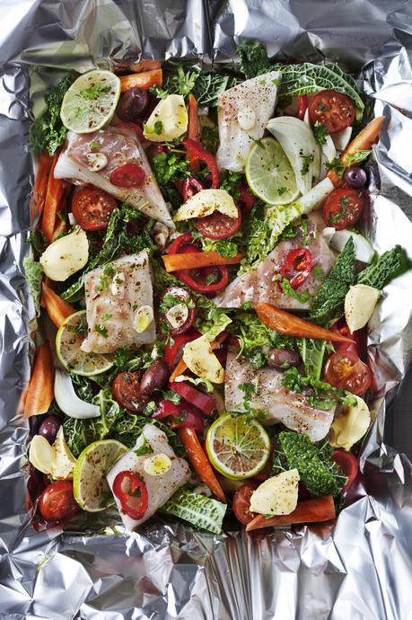 Another New LCHF recipe: Fish with Vegetables Baked in Foil