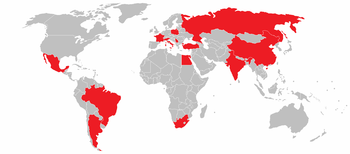 World locations of Fiat Group automobile manuf...