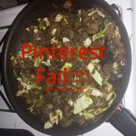 Pinterest Project: What's in the Pan? A Pinterest Fail