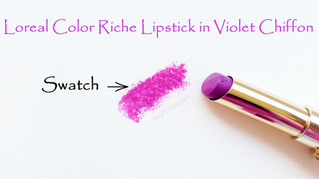 Loreal Color Riche Lipstick in Violet Chiffon