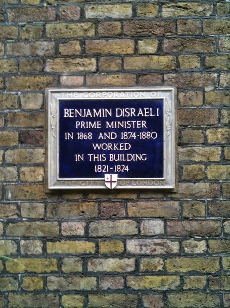 #London Plaque Tiddlywinks No.8: Benjamin Disraeli