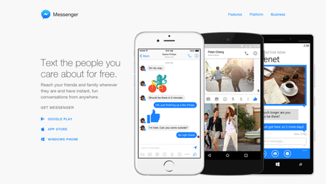 Web version of Facebook Messenger