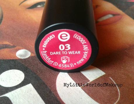 Essence Long Lasting Lipstick in Dare to Wear Review & Swatches