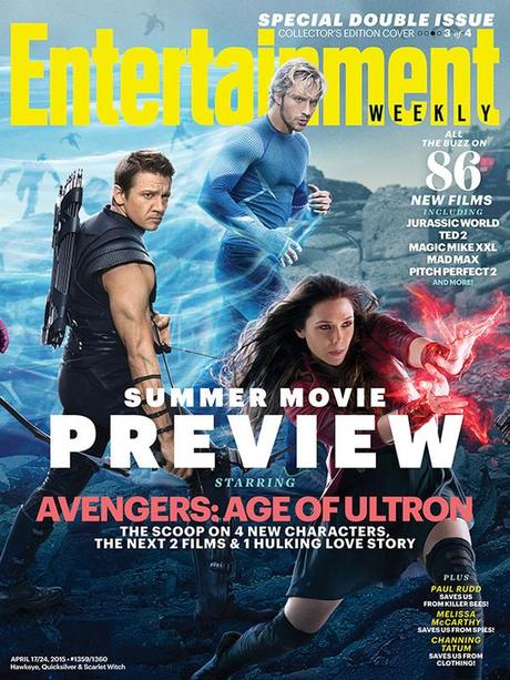 AVENGERS JOIN FORCES IN EW’S CONNECTING “AVENGERS: AGE OF ULTRON” COVERS