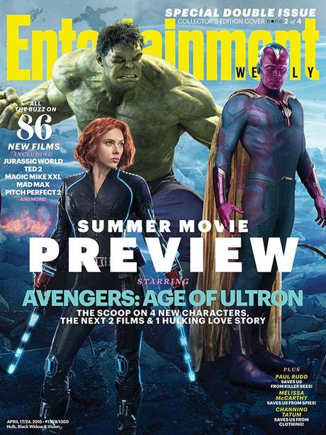AVENGERS JOIN FORCES IN EW’S CONNECTING “AVENGERS: AGE OF ULTRON” COVERS