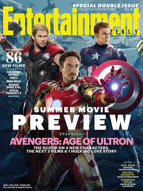 AVENGERS JOIN FORCES IN EW’S CONNECTING “AVENGERS: AGE OF ULTRON” COVERS
