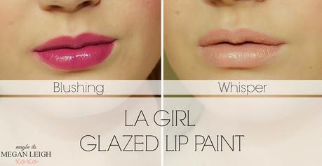 L.A Girl Lip Glaze Paint - Blushing & Whisper