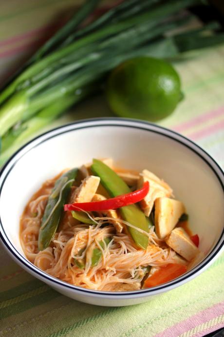 Vegan Thai Tofu Noodle Soup