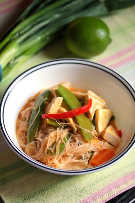 Vegan Thai Tofu Noodle Soup