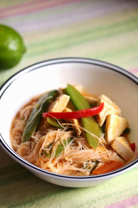 Vegan Thai Tofu Noodle Soup