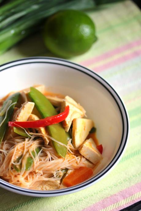 Vegan Thai Tofu Noodle Soup