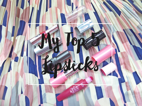 My Top 5 Lipsticks - Red & Pink