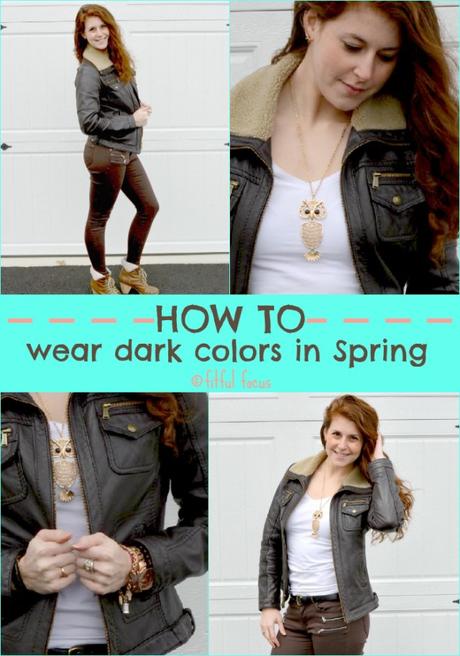 How to Wear Dark Colors in Spring via @Fitful Focus
