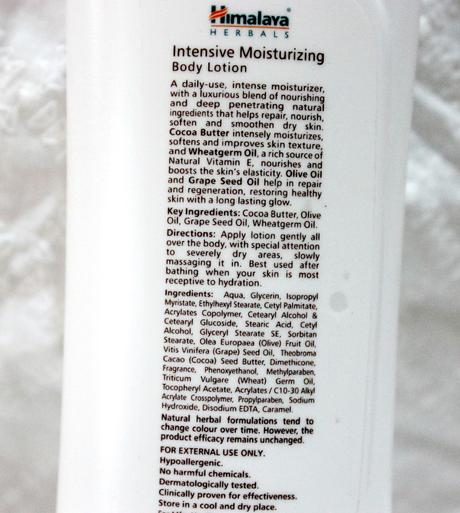 Himalaya Herbals Cocoa Butter Intensive Body Lotion