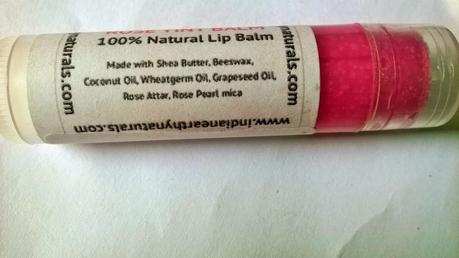 Indian Earthy Naturals Rose Tint Lip Balm Review