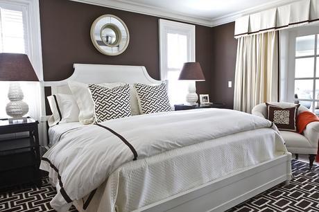 brown paint in a bedroom