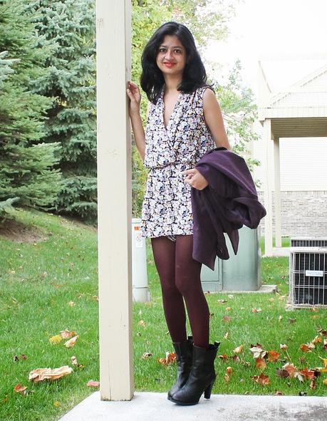 What I Wore: Floral Romper