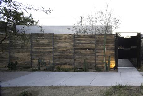 Phoenix complex with wood exterior fence