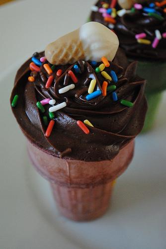 It's Never Too Early For Ice Cream Cone Cupcakes