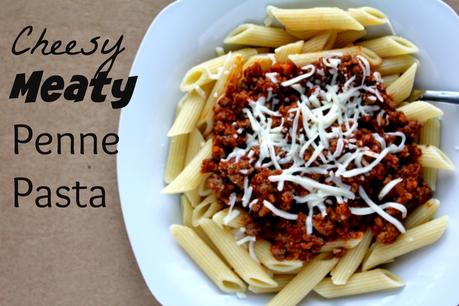 try this Cheesy Meaty Penne Pasta tonight. I guarantee your family will love it!!