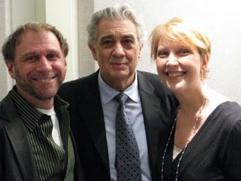 Ira Siff, with Placido Domingo and Margaret Juntwait