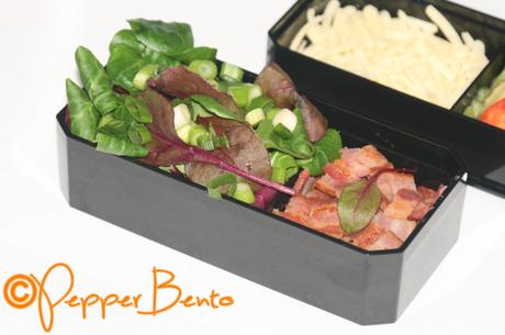 Cheese & Bacon Salad Bento Box Salad