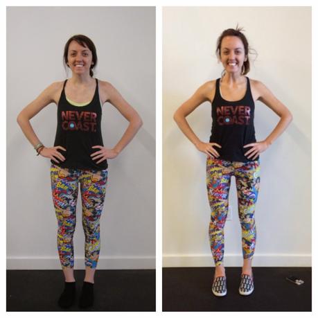 FlyBarre Challenge before and after