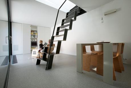 Ljubljana Micro House Staircase and Dining Table