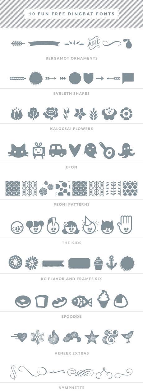 free dingbat fonts round up