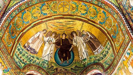 Mosaic of Jesus and angels, Basilica of San Vitale